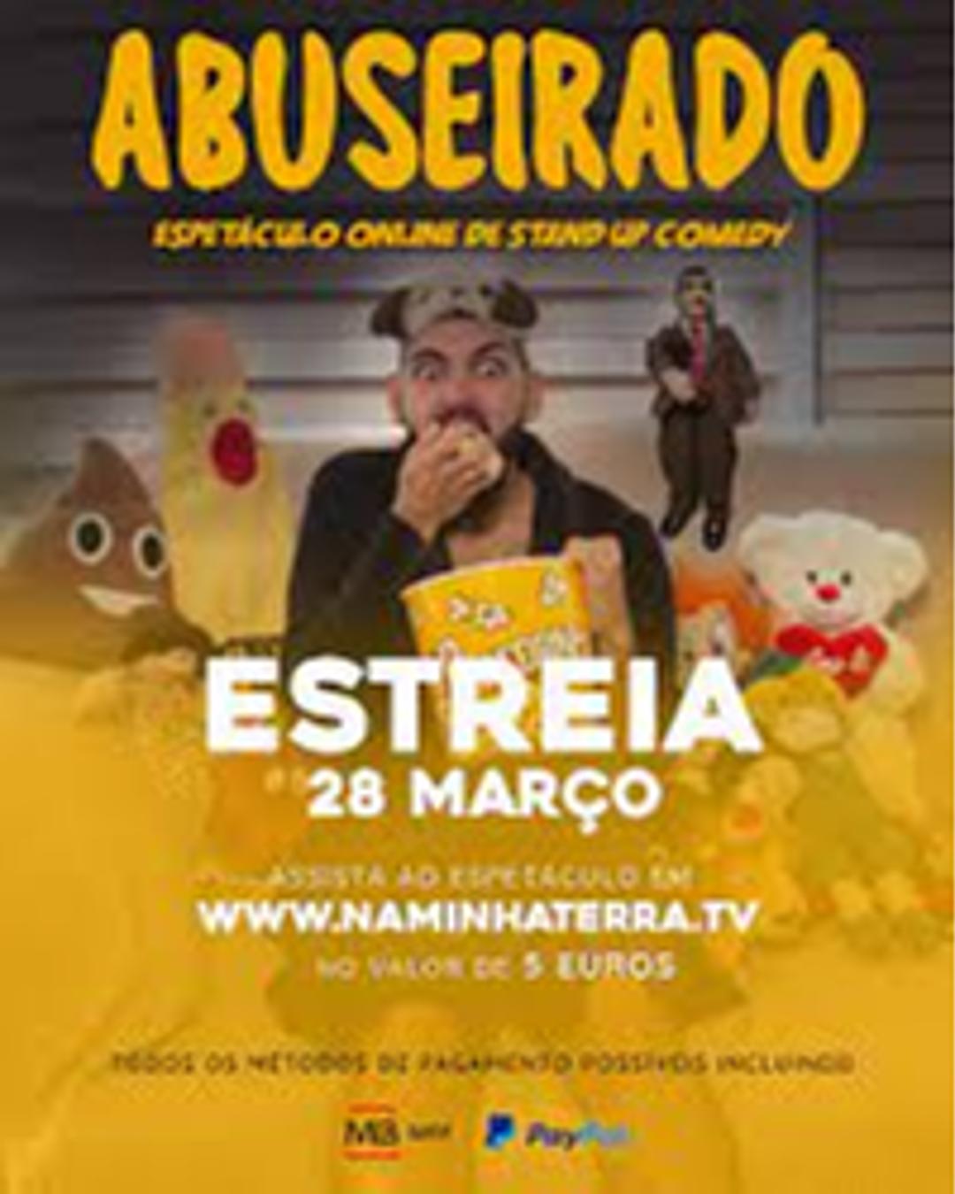 ABUSEIRADO - Espetáculo online de Stand-up Comedy