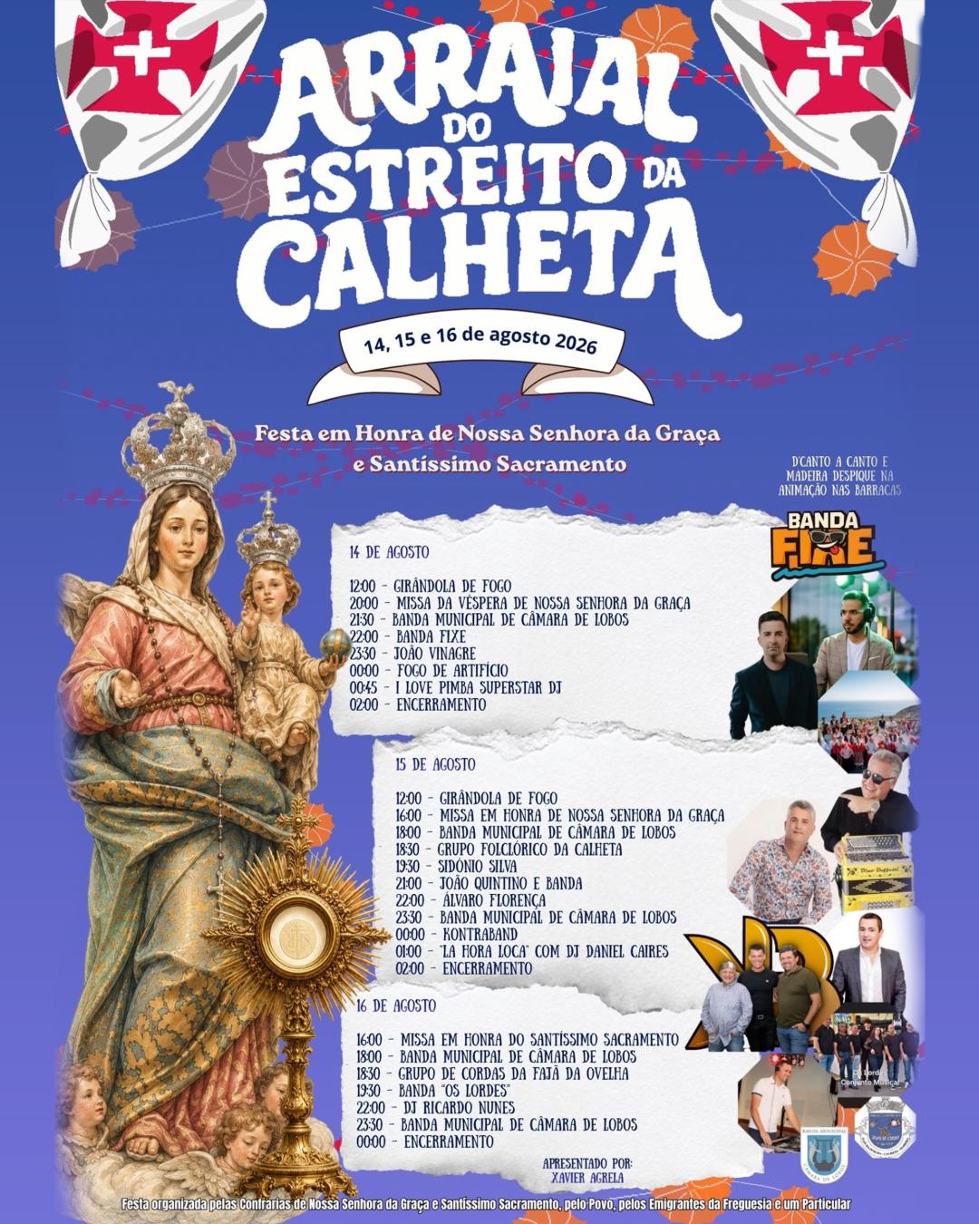 ARRAIAL DO ESTREITO DA CALHETA 2026 - SANTÍMISSIMO SACRAMENTO 